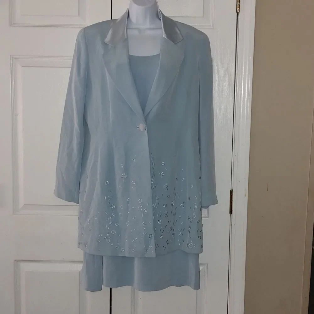 Oleg Cassini  Evening 2 pc dress jacket mother of the bride party Sz 14 NWT